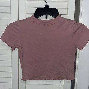 Pink crop top, size small
